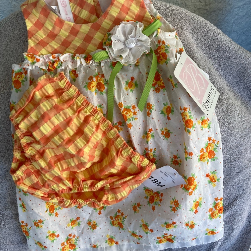 Bonnie Baby vintage NWT toddler dress